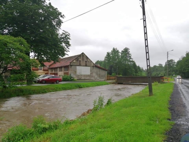 Hochwasser in Glatz im Juni 2020