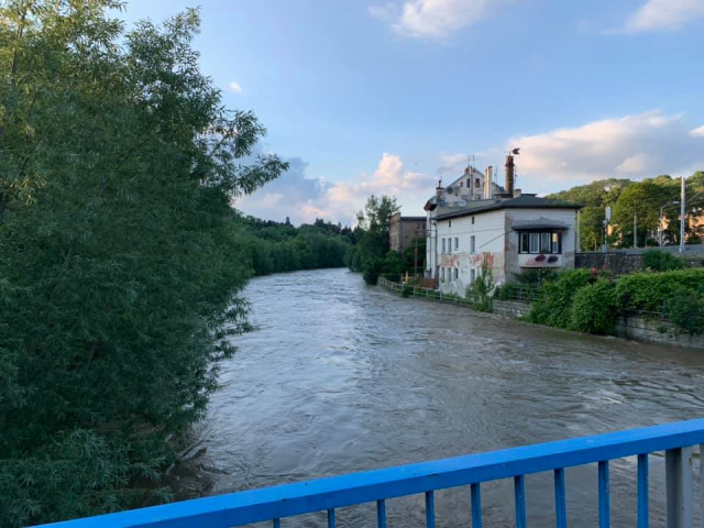 Hochwasser in Glatz im Juni 2020