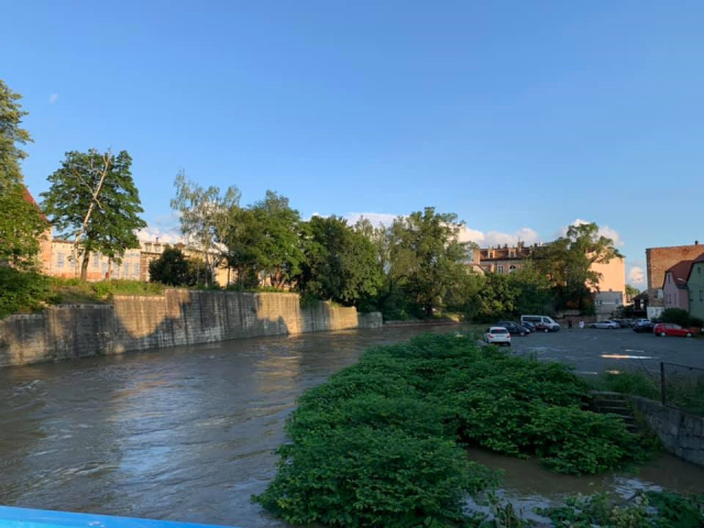 Hochwasser in Glatz im Juni 2020
