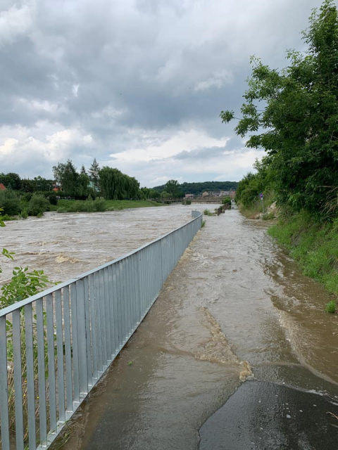 Hochwasser in Glatz im Juni 2020