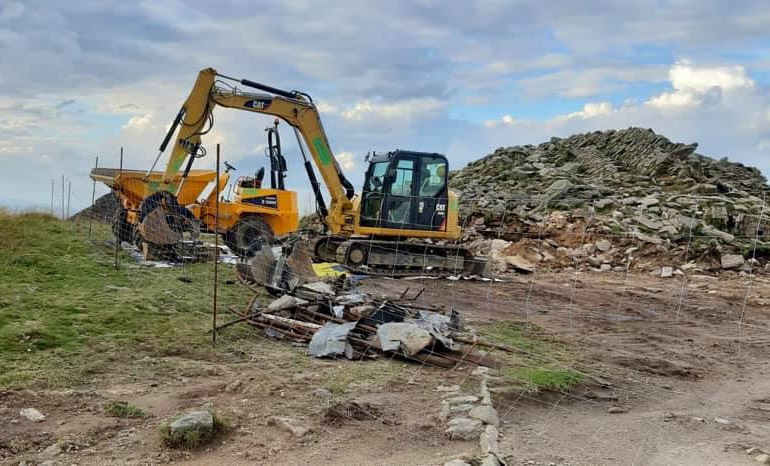 Beginn der Bauarbeiten f&uuml;r den neuen Schneebergturm