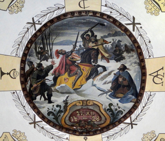 Deckenfresko der Hussitenkapelle