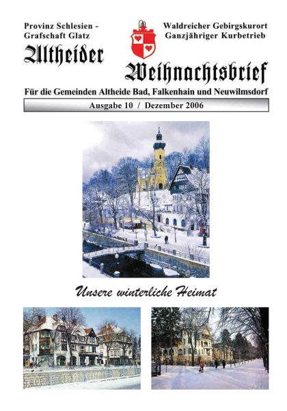 Altheider Weihnachtsbrief 10 (2006)