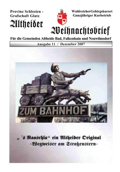 Weihnachtsbrief Bad Altheide 2007