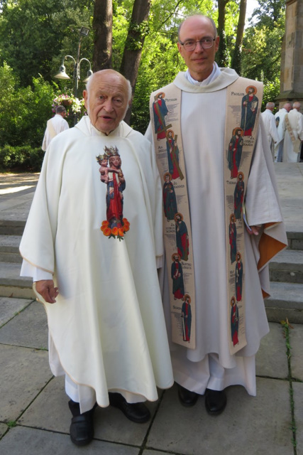 76. Glatzer Wallfahrt nach Telgte 2023: Gro&szlig;dechant Pr&auml;lat Franz Jung und Pr&auml;ses Dr. Marius Linnenborn