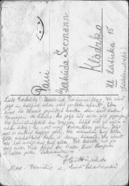 Postkarte von der Vertreibung