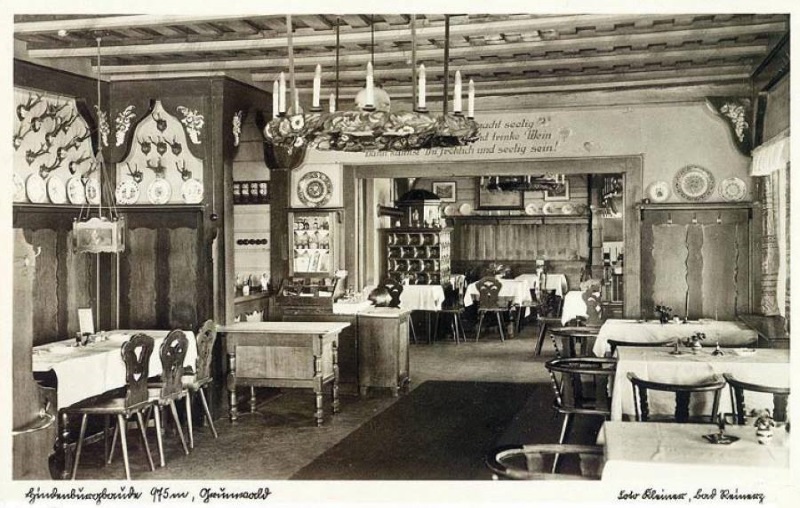 Hindenburg-Baude, Innenansicht