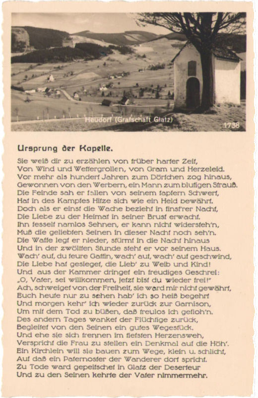 Ursprung der Kapelle