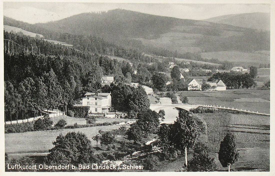 Luftkurort Olbersdorf bei Bad Landeck mit Waldschl&ouml;ssel