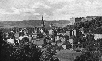 Stadtansicht von Glatz