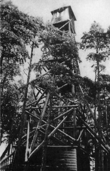 Beobachtungsturm auf der Karlsplatte bei Birkhagen