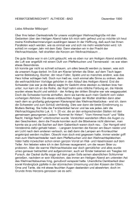 Bad Altheide Weihnachtsbrief 1990