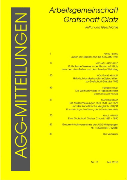 AGG-Mitteilungen Nr. 17 (2018)