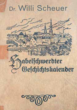 Titelblatt von Willi Scheuer: Habelschwerdter Geschichtskalender 1934