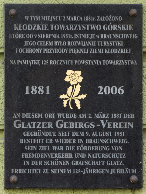 GGV-Gedenktafel Glatz 2006