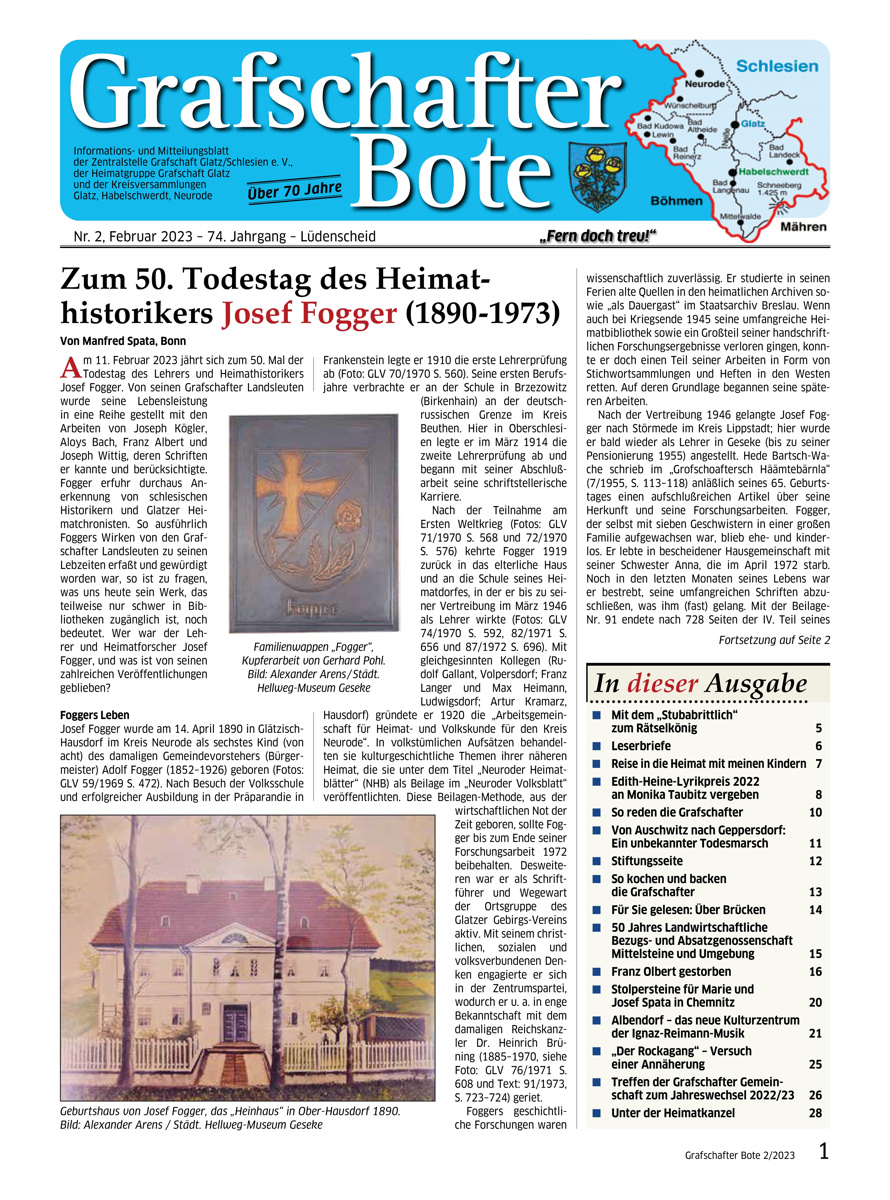 &bdquo;Grafschafter Bote&ldquo; 02/2023