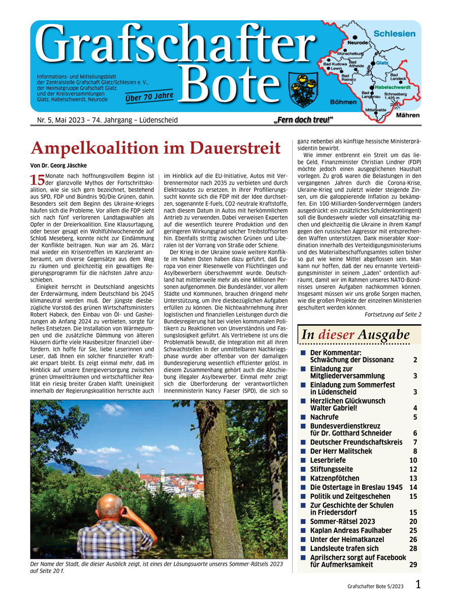 &bdquo;Grafschafter Bote&ldquo; 05/2023