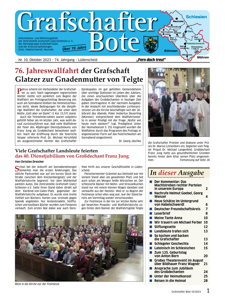 &bdquo;Grafschafter Bote&ldquo; 10/2023