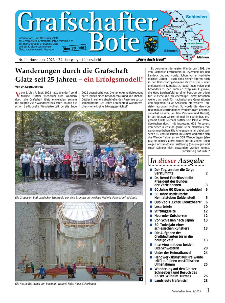 &bdquo;Grafschafter Bote&ldquo; 11/2023