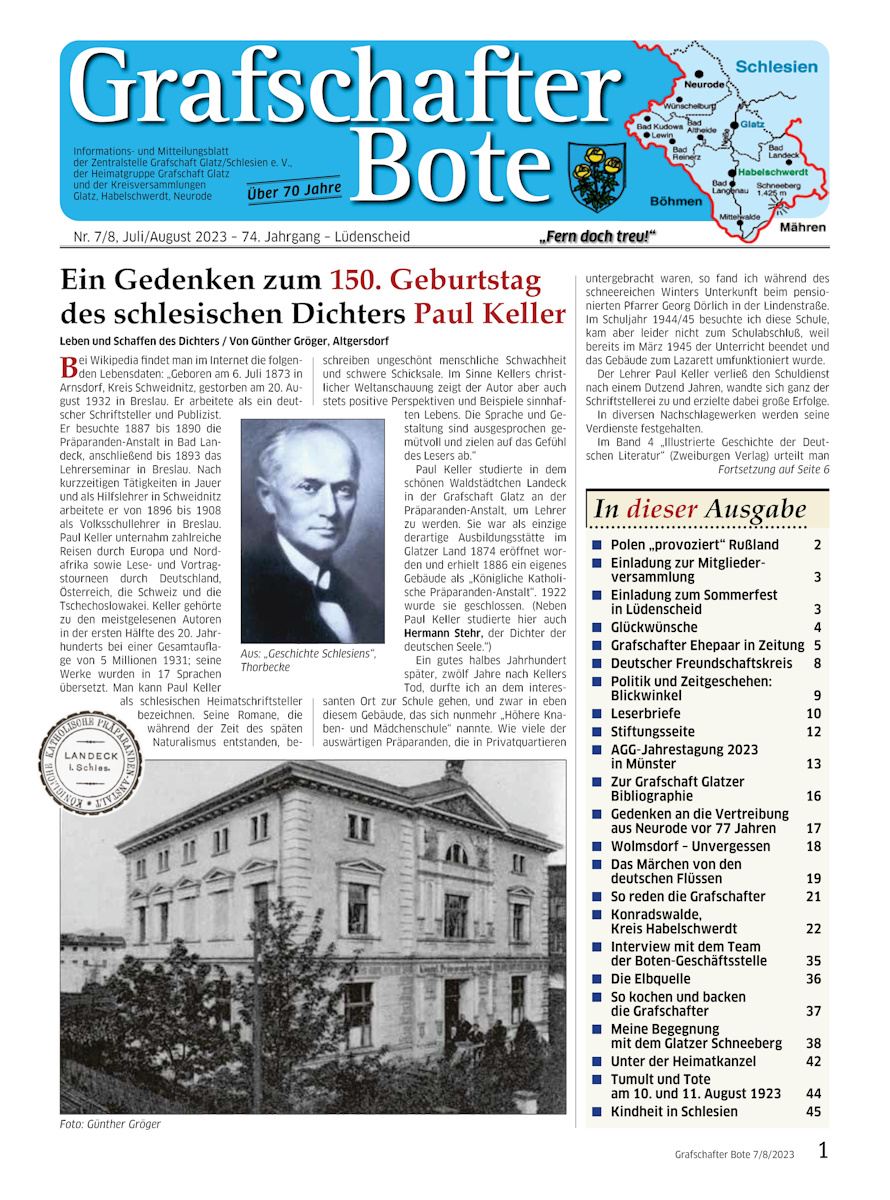 &bdquo;Grafschafter Bote&ldquo; 07-08/2023