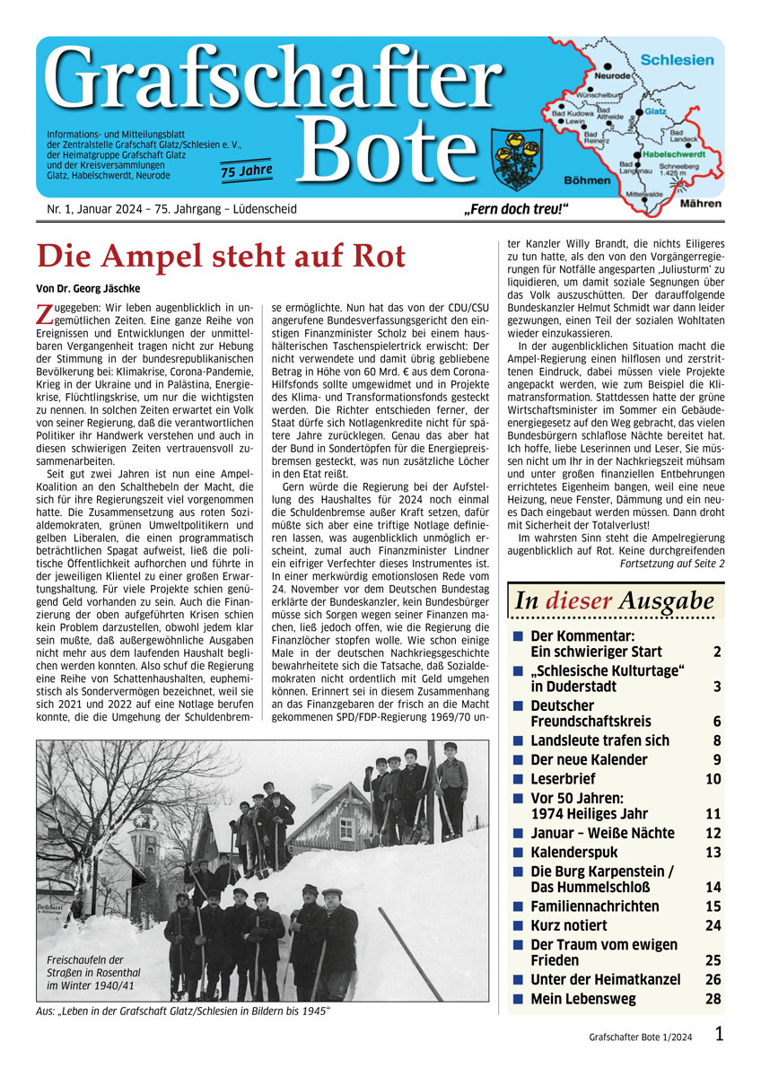 &bdquo;Grafschafter Bote&ldquo; 01/2024