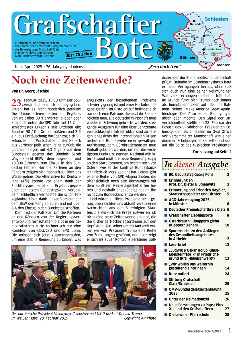 &bdquo;Grafschafter Bote&ldquo; 04/2025