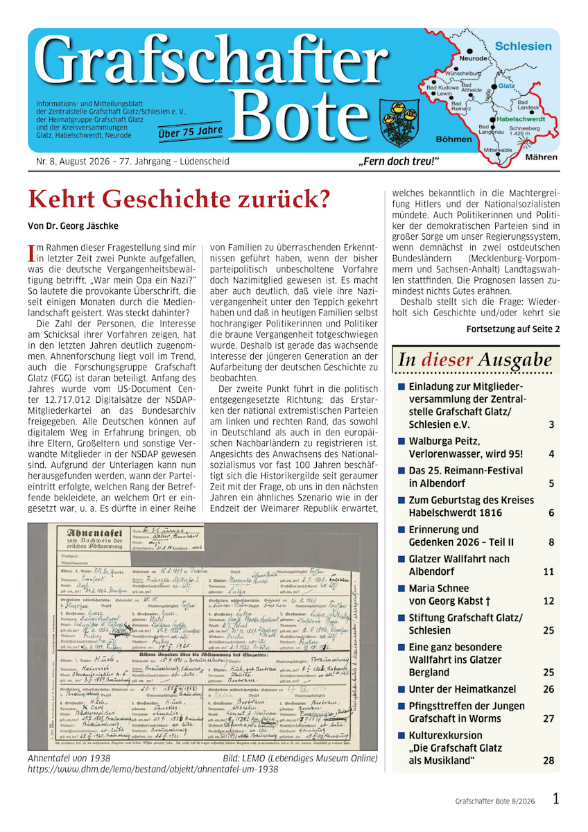 &bdquo;Grafschafter Bote&ldquo; 8/2026